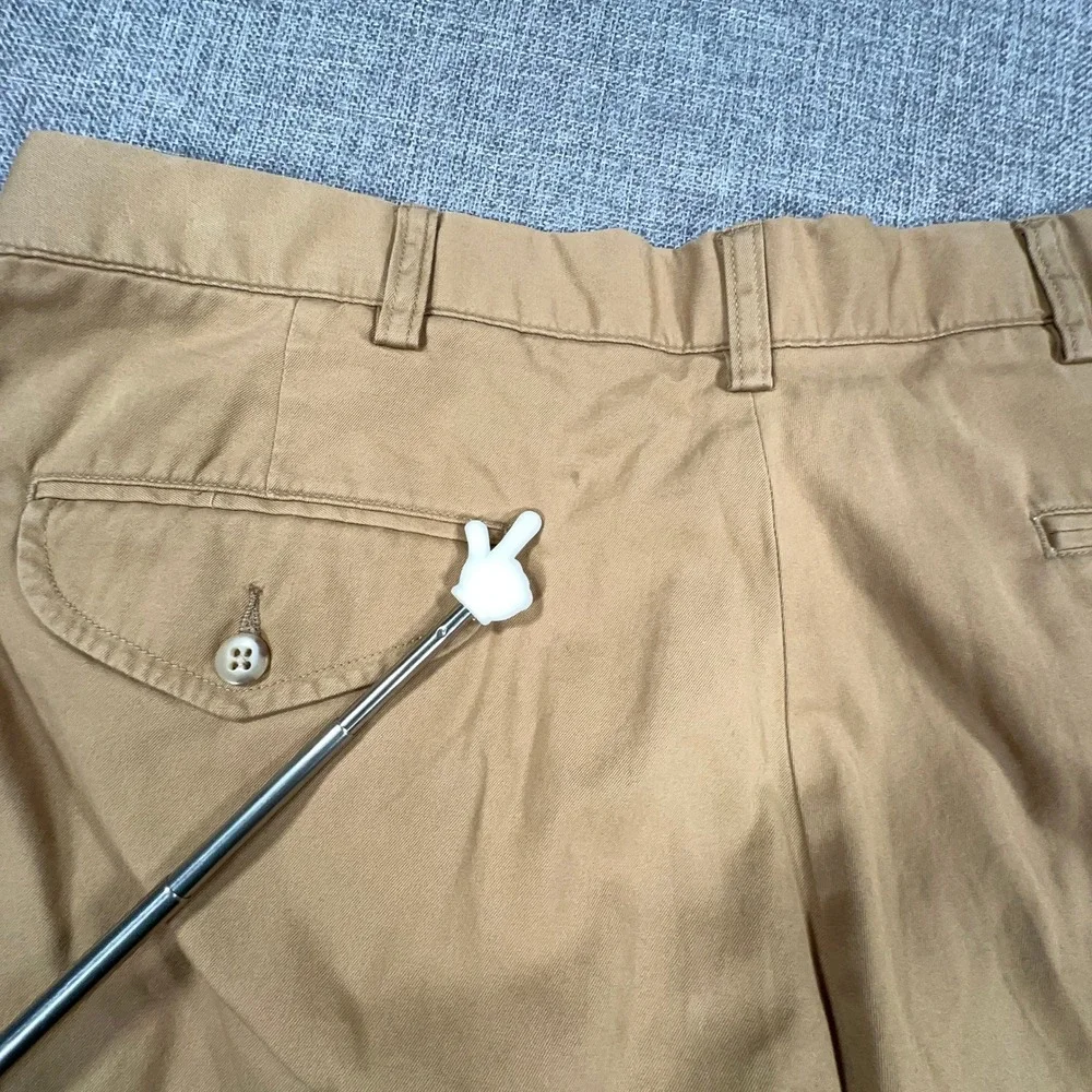 Polo Ralph Lauren Hammond Pant Mens 36x30 (Fits 35x29) Tan Double Pleated Cuffed